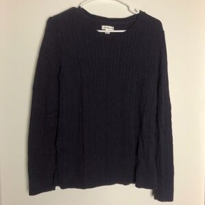 Croft‎ & Barrow Purple Long Sleeve Sweater Women Size L
